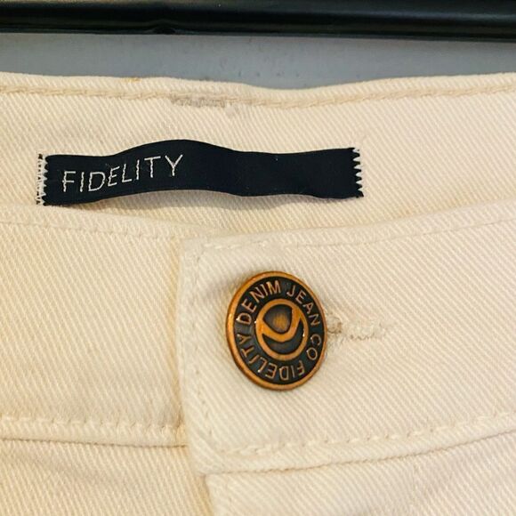 Fidelity Axl Twill Bone Relaxed Skinny Jeans Size 26x31 - Picture 2 of 8